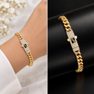 14kK Gold Baby Monaco Bracelet – 4mm,