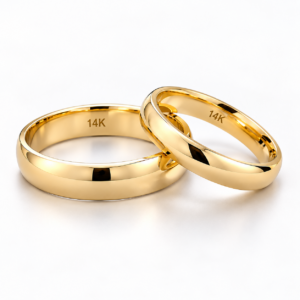 14K Yellow Gold Classic Wedding Bands