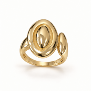 Anillo Doble Óvalo en Oro 10K