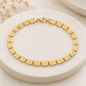 10K Gold Greek Key Bracelet