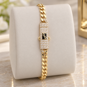 14K Gold Monaco Style Infinity Bracelet – 4mm, 6"