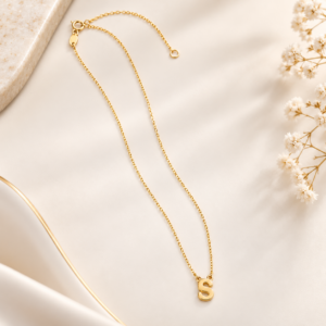 10K Gold Initial “S” Necklace