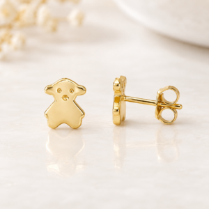 Aretes Osito Dulce en Oro 14K