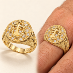 10K Gold Italian Rosette Ring