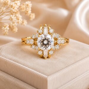 Celestial Radiance Gold Ring